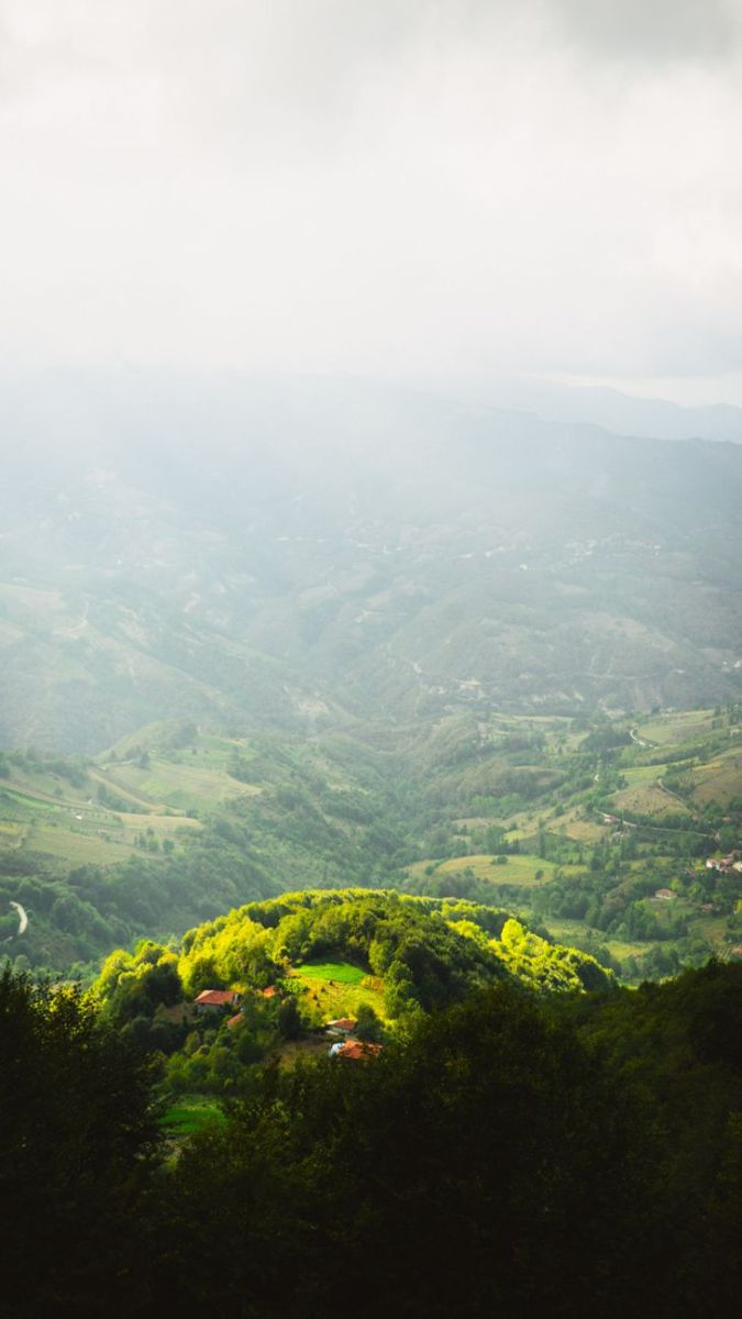 scenic green valleys in erbaa turkiye